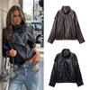 Chic Faux Leather Jacket