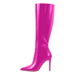 Pointed Toe Stiletto Knee High Boots