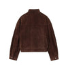 Suede Leather Jacket with Pockets