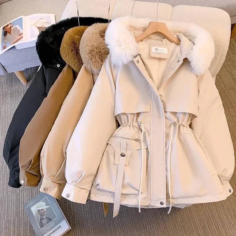 Hooded Cotton Winter Down Coat
