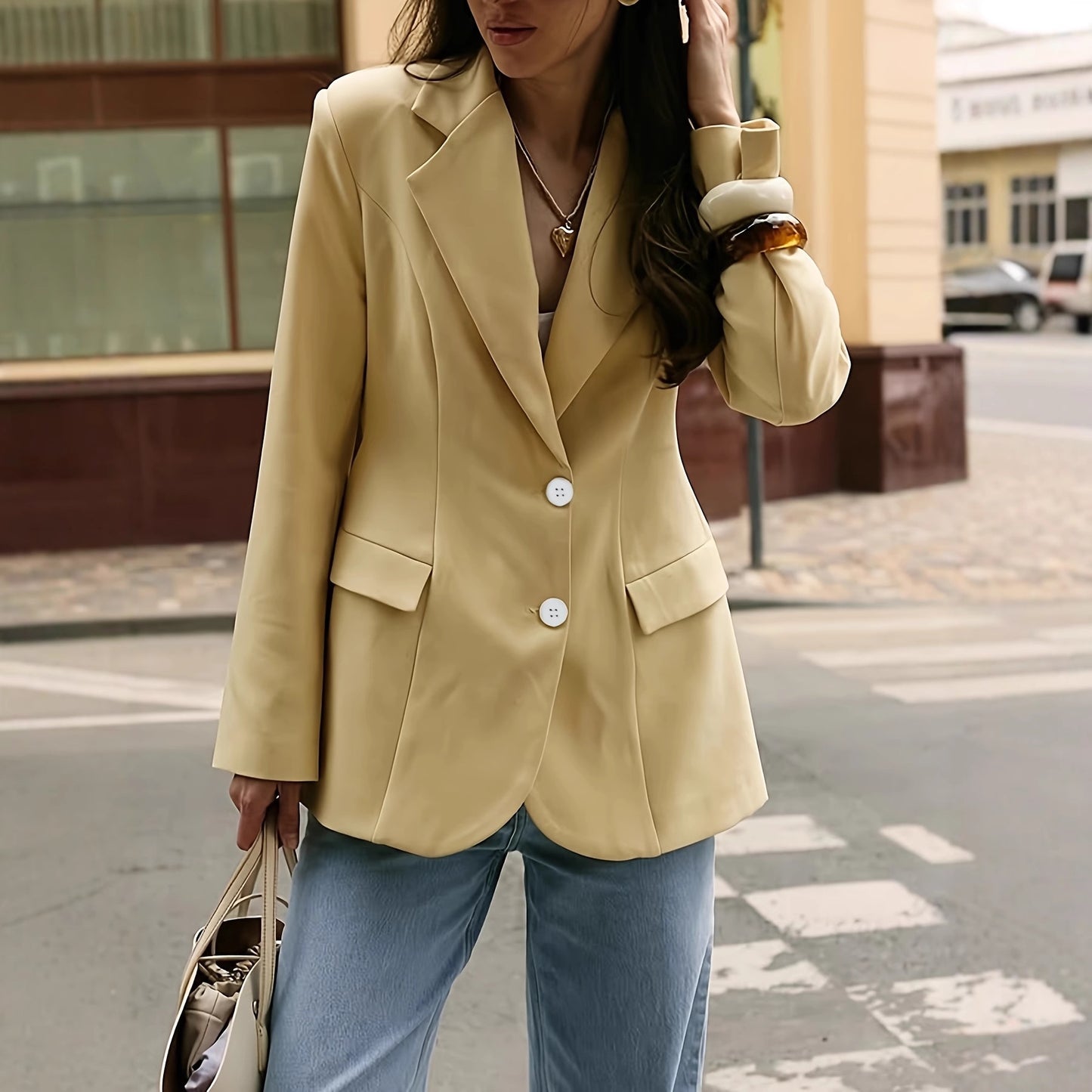 High-end Tailored Slim-fit Blazer Designed Specifically For The Office