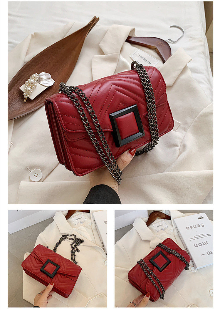 One-shoulder Chain Bag Fashion Embroidery Thread Crossbody