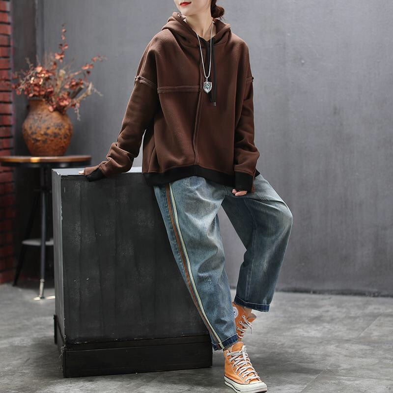 Chic Striped Patchwork Jeans
