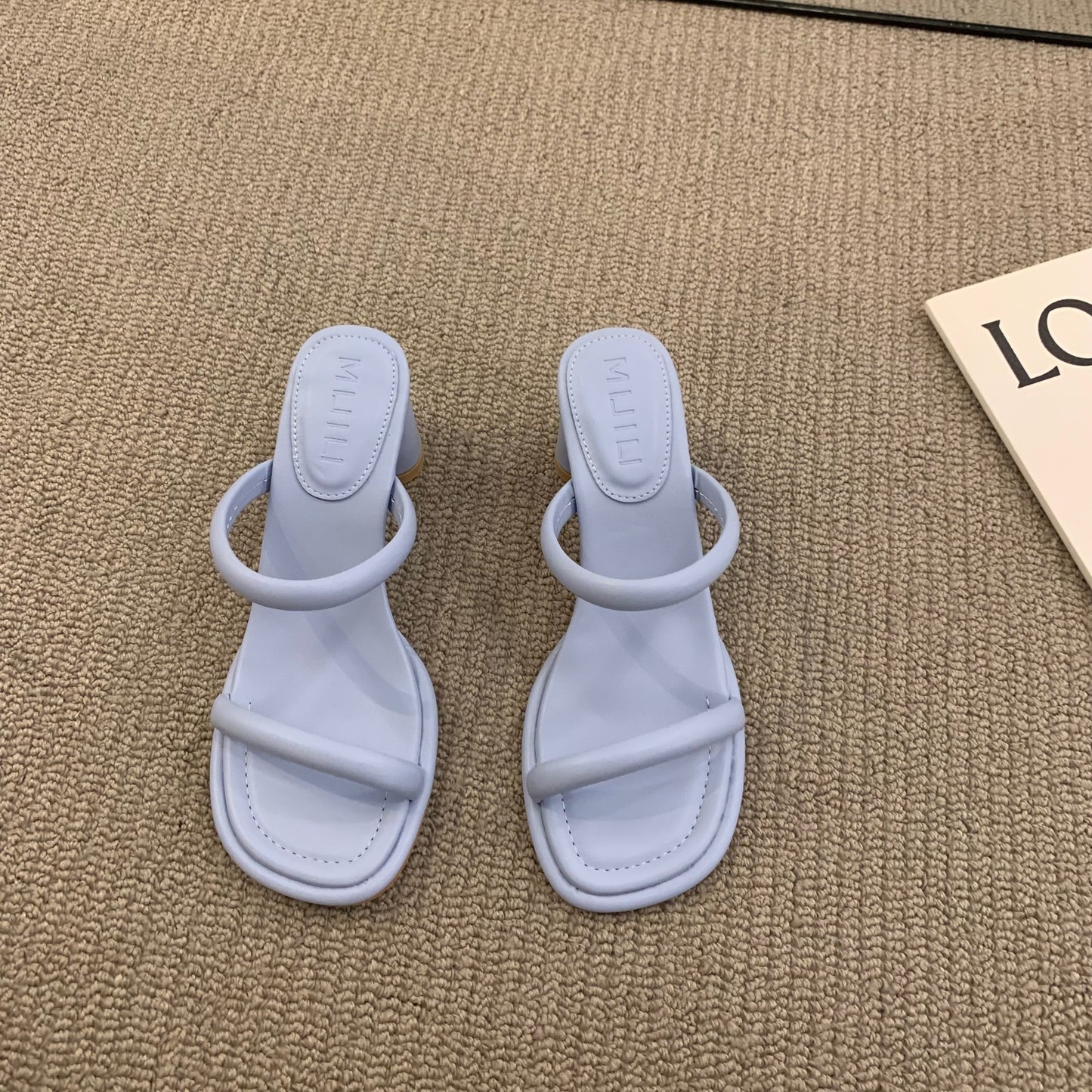 New Summer Thick Heel Simple Korean Sandals