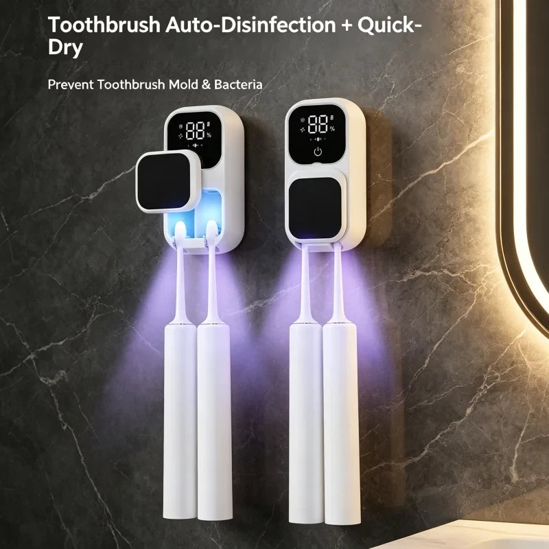 Rechargeable Smart Double Toothbrush Holder
