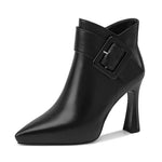 Pointed Toe High Heel Boots