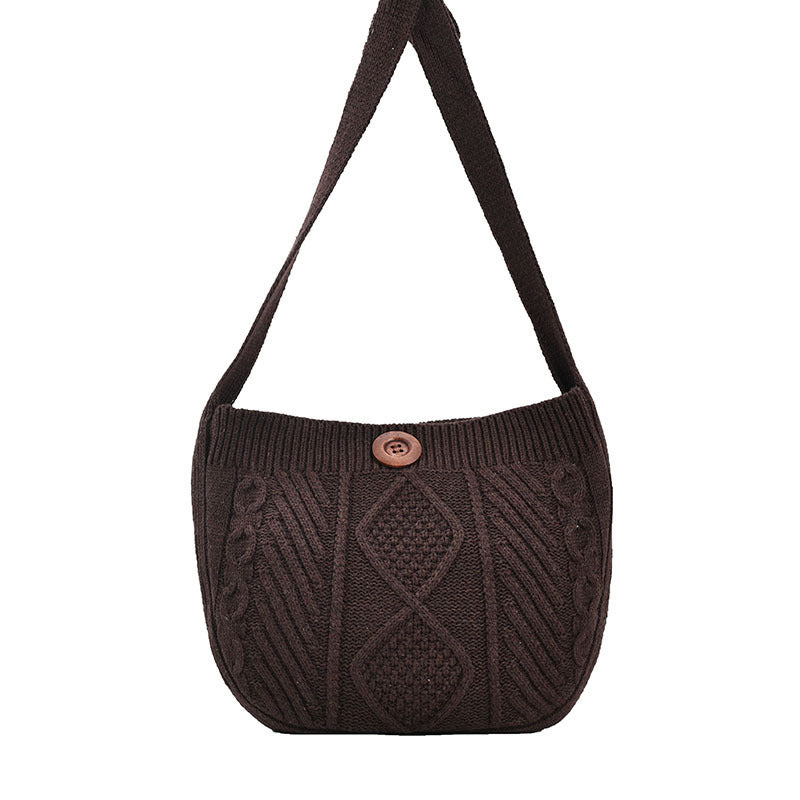 Wool Knitted New Simple Shoulder Bag