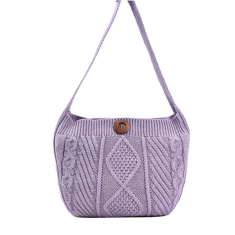 Wool Knitted New Simple Shoulder Bag