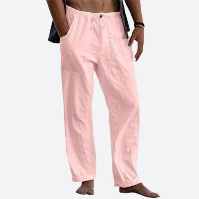 Drawstring Casual Pants Summer Solid Color Trousers