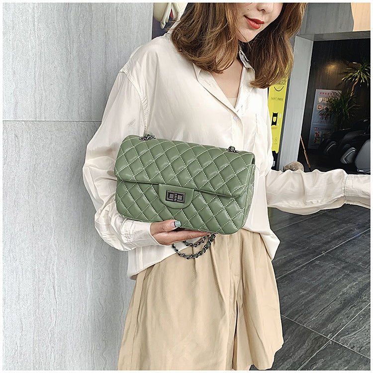 Casual Diamond Crossbody Small Square Bag