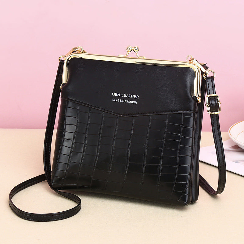 Lock Shoulder Bags Women Alligator Pattern Crossbody Phone Bag