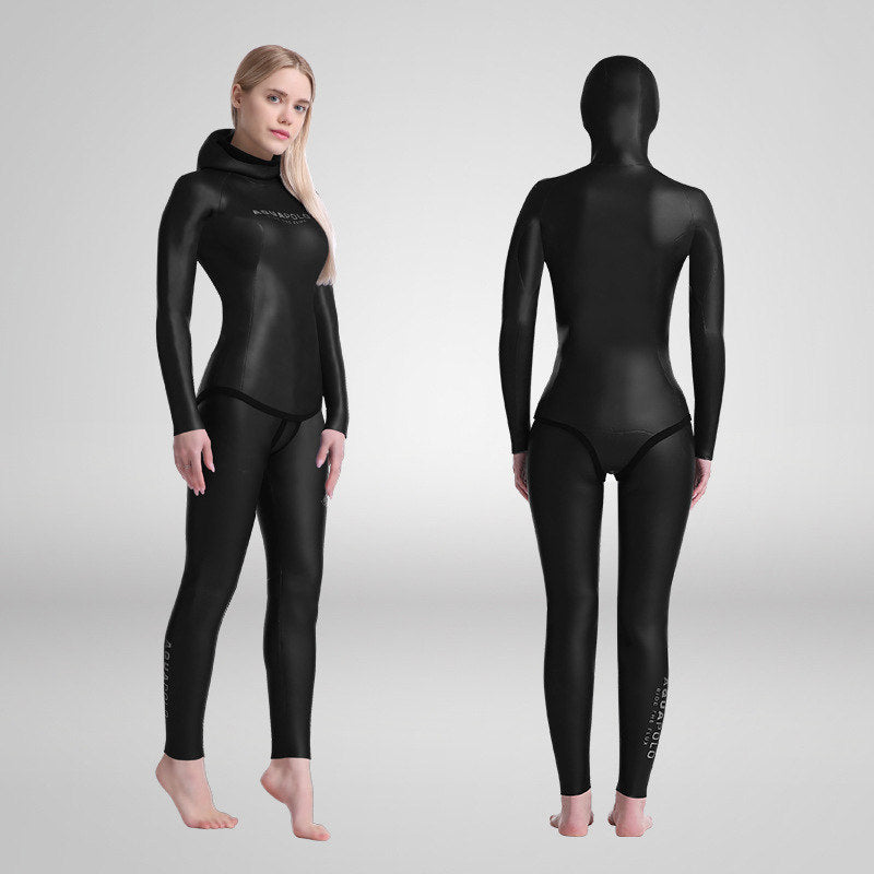 New Sunscreen Slippery Leather Swimsuit