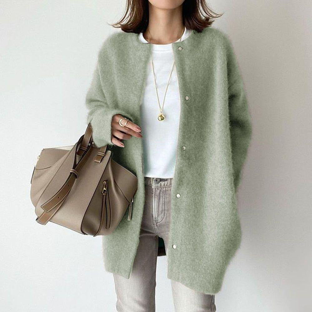 Spring Woman's Long-sleeved Coat Super Soft Wool material