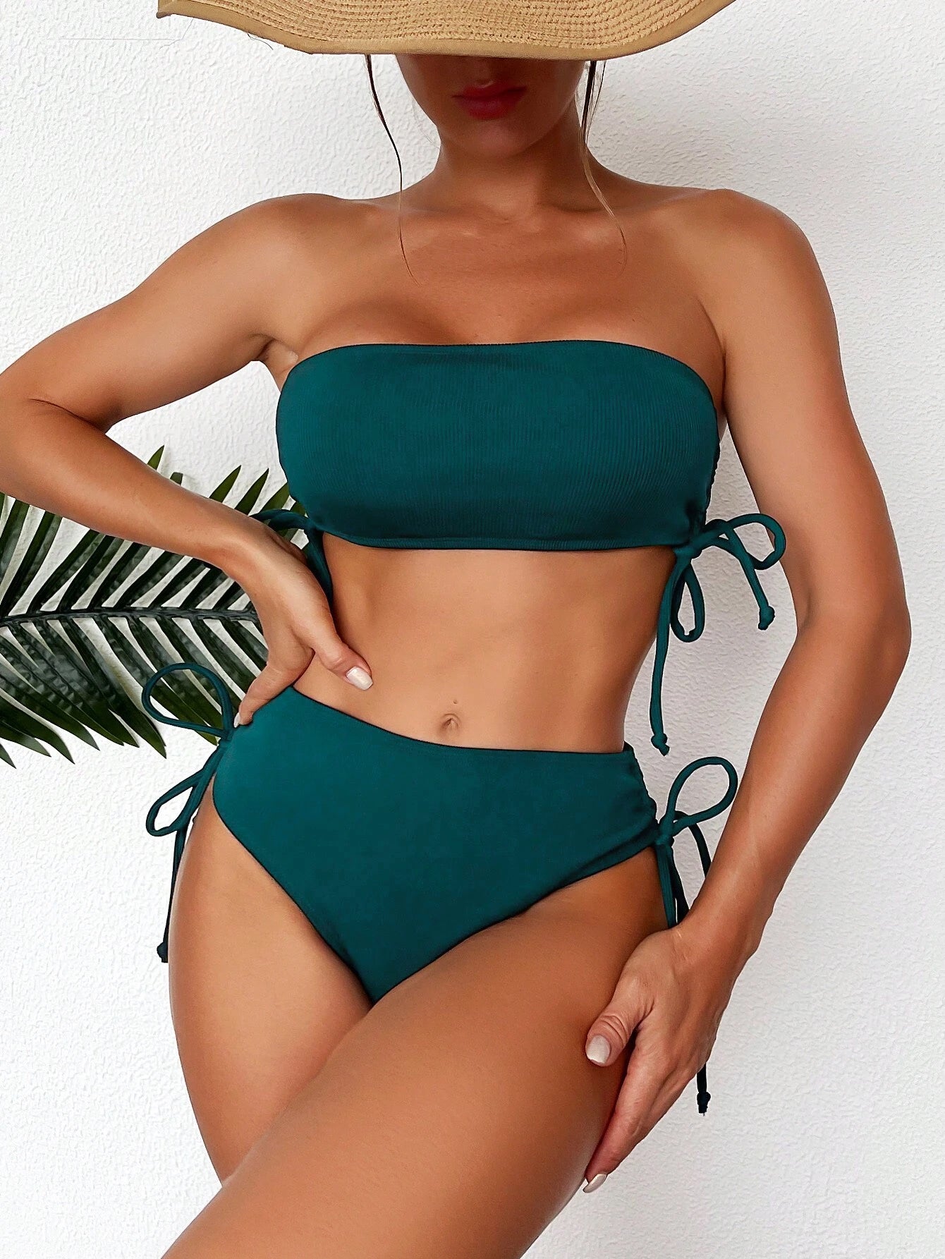 Bikini Solid Color Sexy Women's Swimsuit