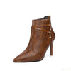 Pointed Toe Stiletto Ankle Boot