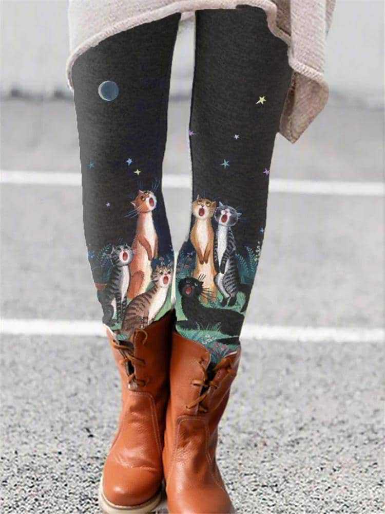 Christmas Leggings European And American Elastic Women