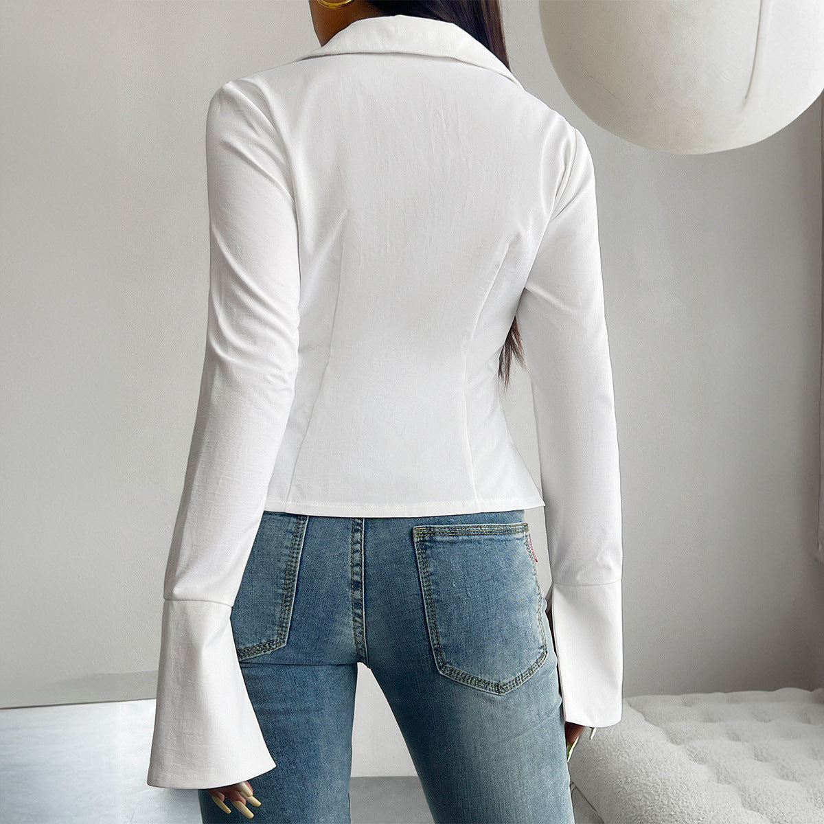 Temperament Leisure Lace-up Shirt Women's Clothing