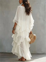 Casual Ruffled Maxi Dress