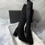 Suede Mid Calf Winter Boots