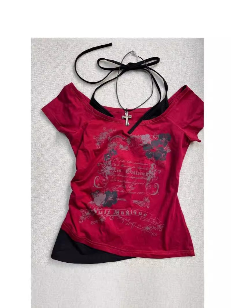 2000s Y2K Crop-top Aesthetic Sweet And Sexy Vest For Women