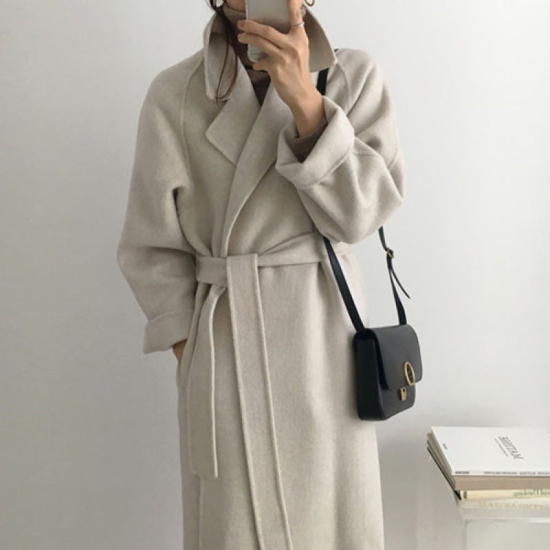 Woolen Wool Coat Women's Mid-length