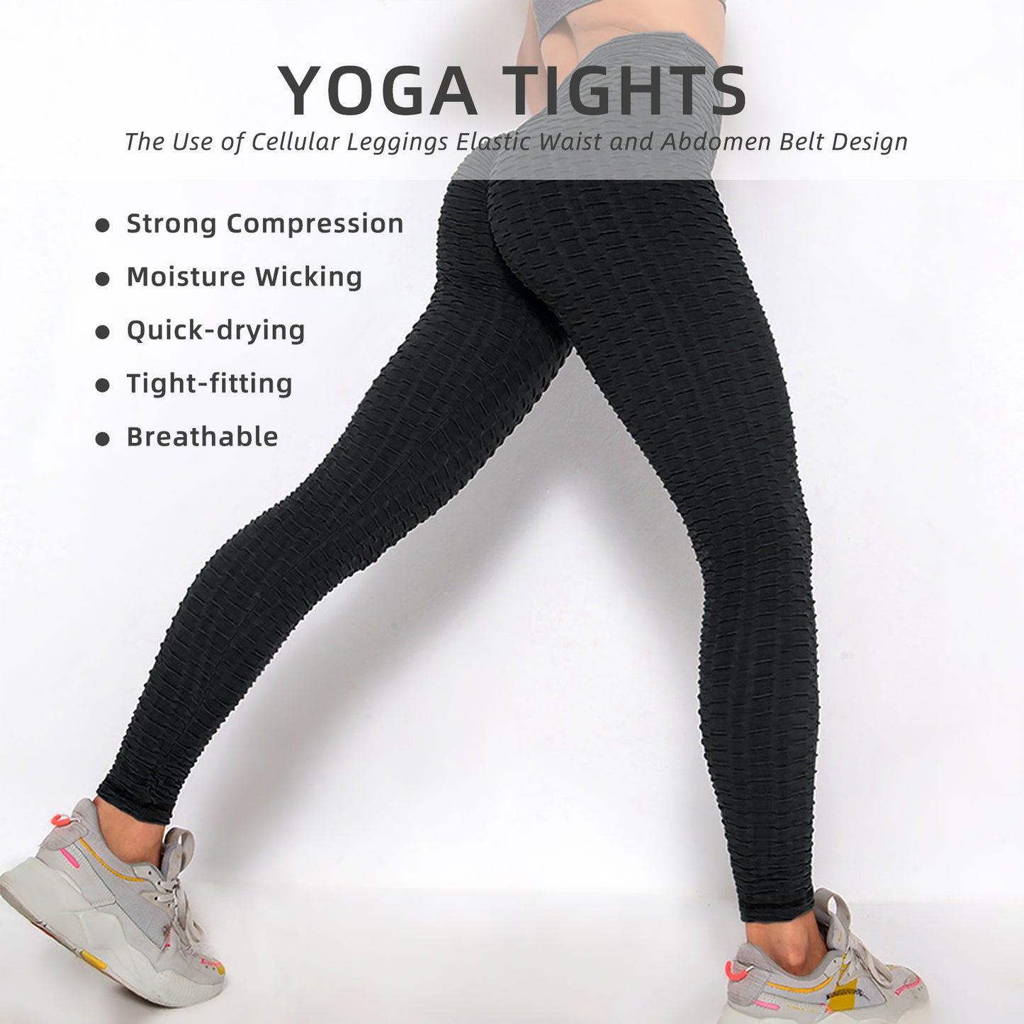 Women Leggings Bubble Textured Leggings Butt Lifting Yoga Pants Black Gym Pants Outfit