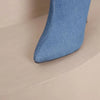 Pointed Toe Stiletto Mid Calf Boots