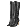 Pointed Toe Stiletto Knee High Boots