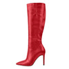 Pointed Toe Stiletto Knee High Boots