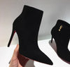 Turtle Patterned Slim Heel Boots