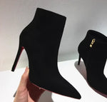 Turtle Patterned Slim Heel Boots