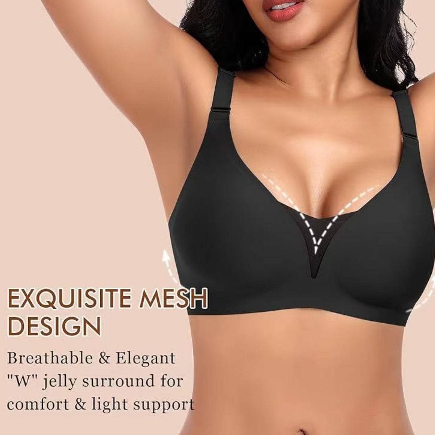 Lift And Support Soft Cup Seamless Womens Bra With A Push Up Effect No Underwire