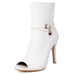 Peep Toe Ankle Boots