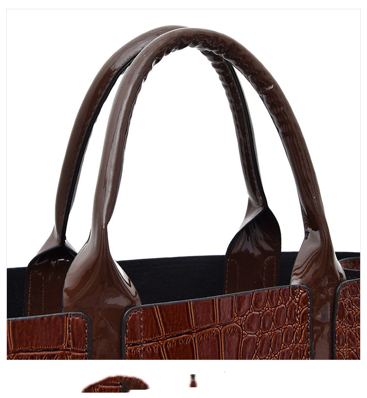 Three-piece Vintage Western Style Pattern Handbag