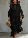 Casual Ruffled Maxi Dress