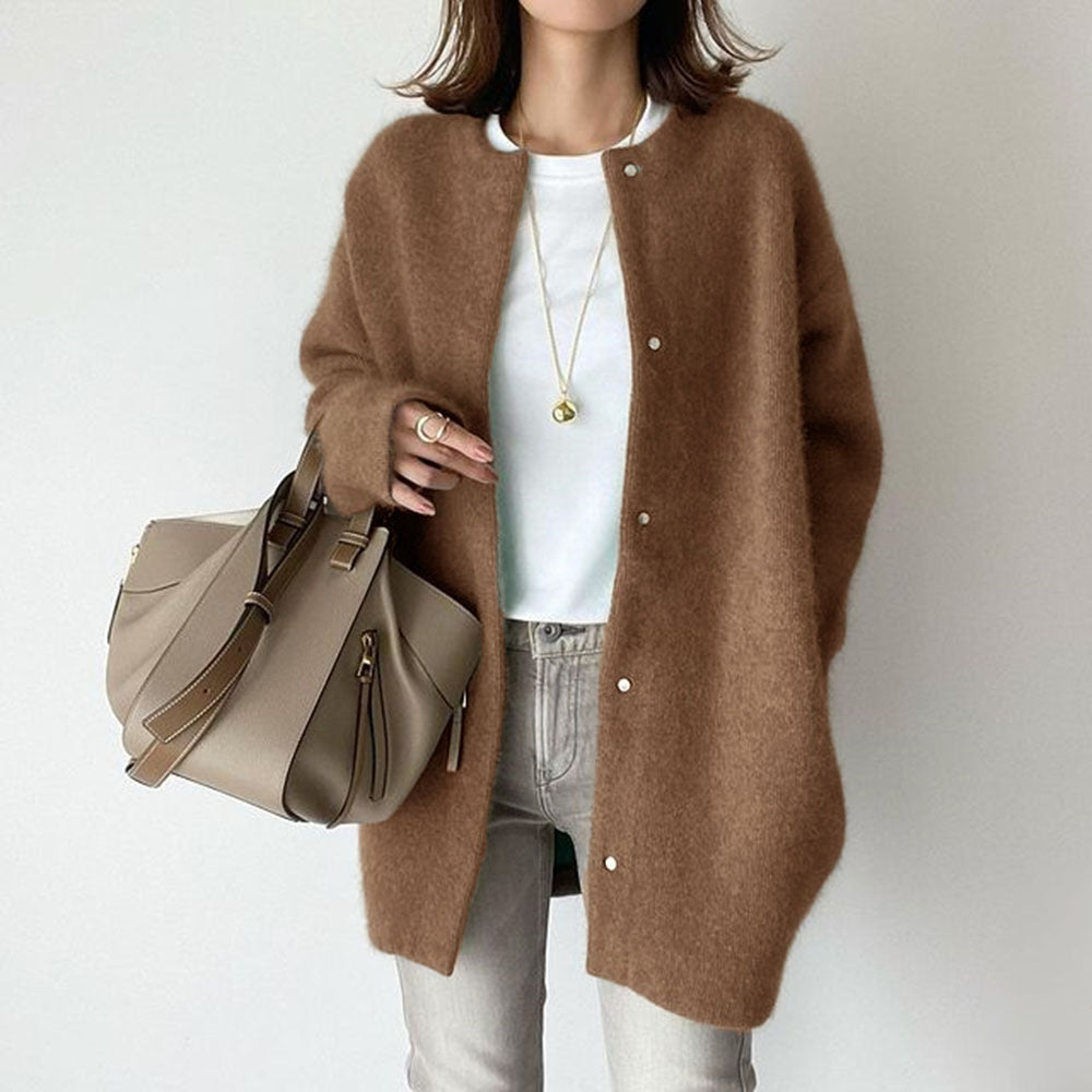 Spring Woman's Long-sleeved Coat Super Soft Wool material