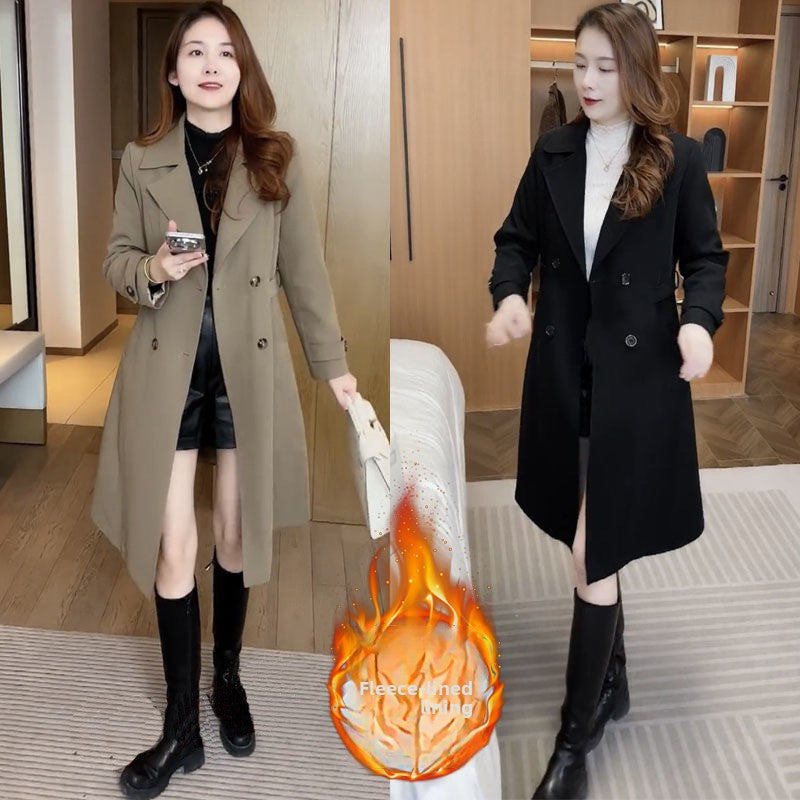 Fleece-lined padded windbreaker coat