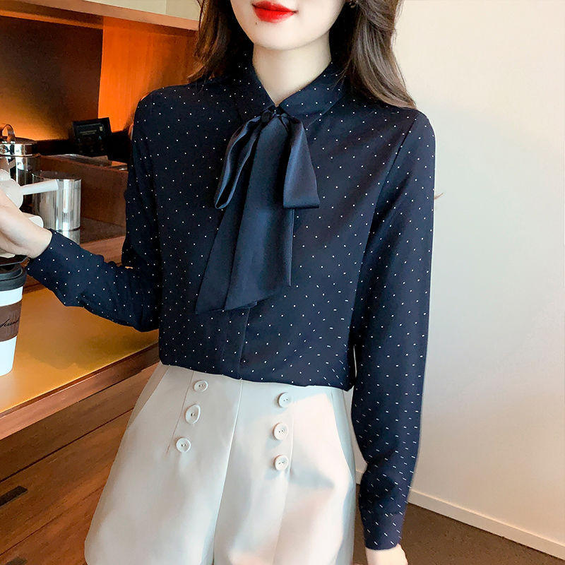 SpringSummer Bow-Tie Blouse For Women