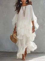 Casual Ruffled Maxi Dress