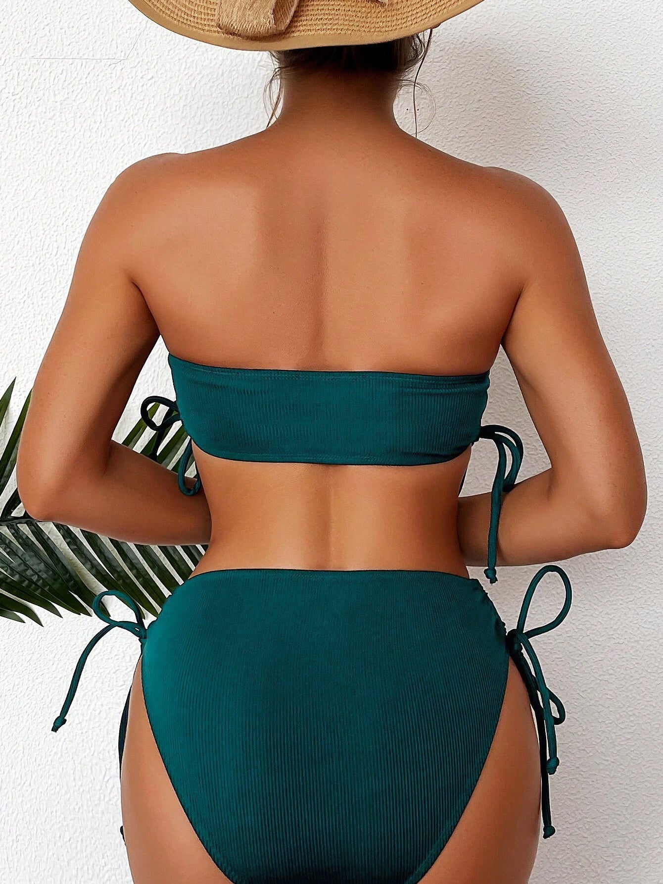 Bikini Solid Color Sexy Women's Swimsuit