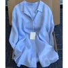 Casual Long Sleeve Linen Blend Shirt