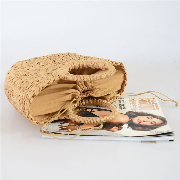 Straw Holiday Hand-woven Moon Bag Beach