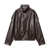 Chic Faux Leather Jacket